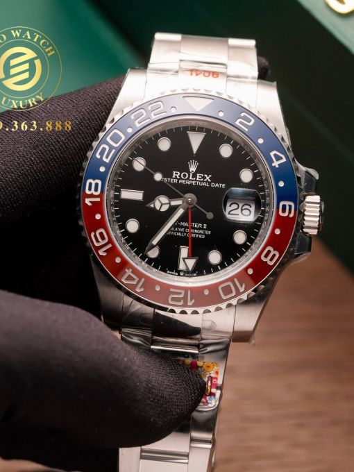 Đồng Hồ: Rolex GMT-Master II Pepsi 40mm Rep 1:1